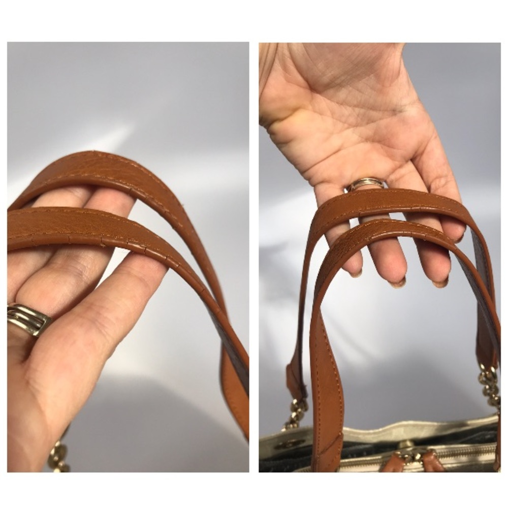 Franco Sarto Chain & Logo Handbag - Picture 6 of 8